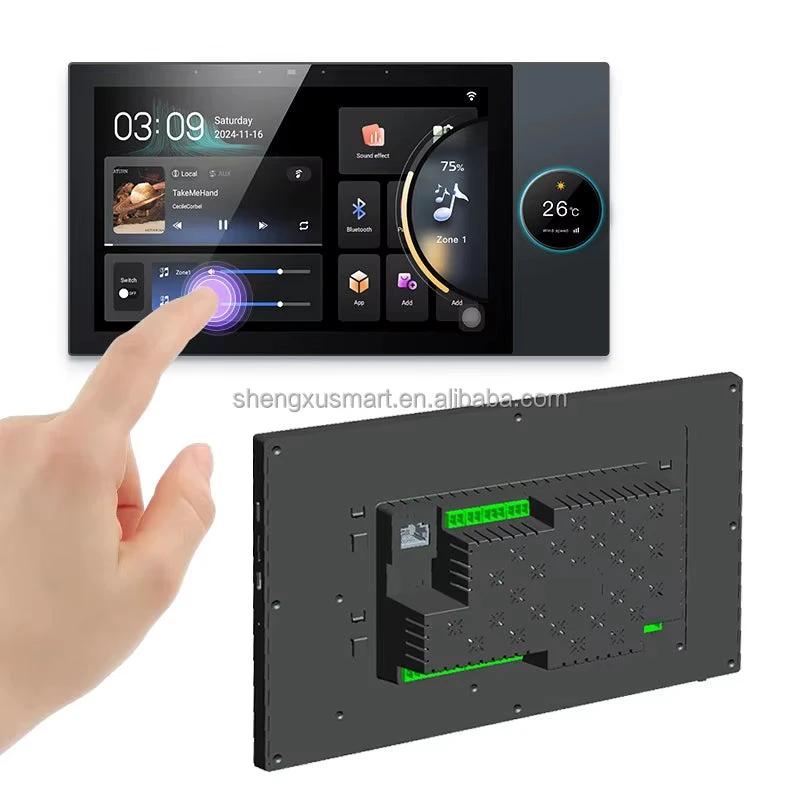 10-Inch Smart Home Central Control Panel with Music Background Enhances Home Automation Devices