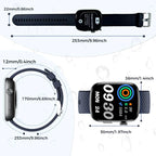 1.95-Inch Smartwatch Fitness Tracker with Multiple Exercise Modes