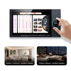 10-Inch Smart Home Central Control Panel with Music Background Enhances Home Automation Devices
