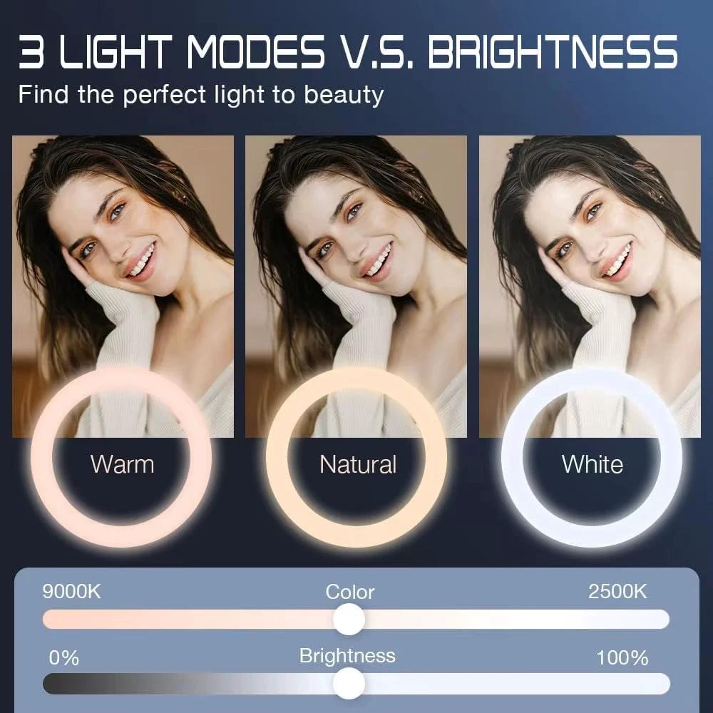 Pocket Magnetic LED Selfie Light for Iphone Ipad Mobile Phone Laptop Flash Fill Video Photo Ringlight Photography Lamp