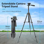 26Cm Photo Ringlight LED Selfie Ring Light Phone Lamp Photography Lighting with Tripod Stand Holder, Optional Remote Control