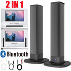 2 in 1 Separable Sound Bars 4 Speaker System Wireless TV Speaker Subwoofer BT