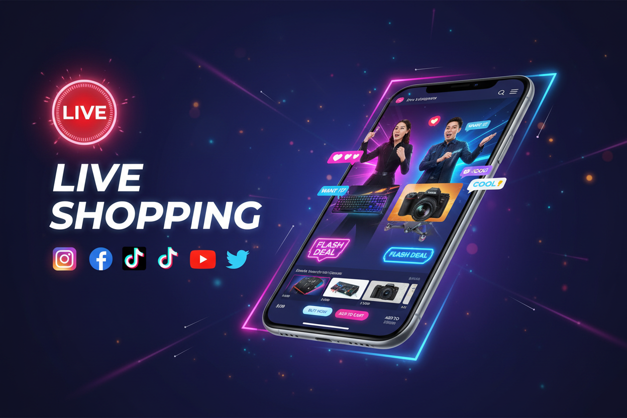 Live Shopping banner dynamisk
