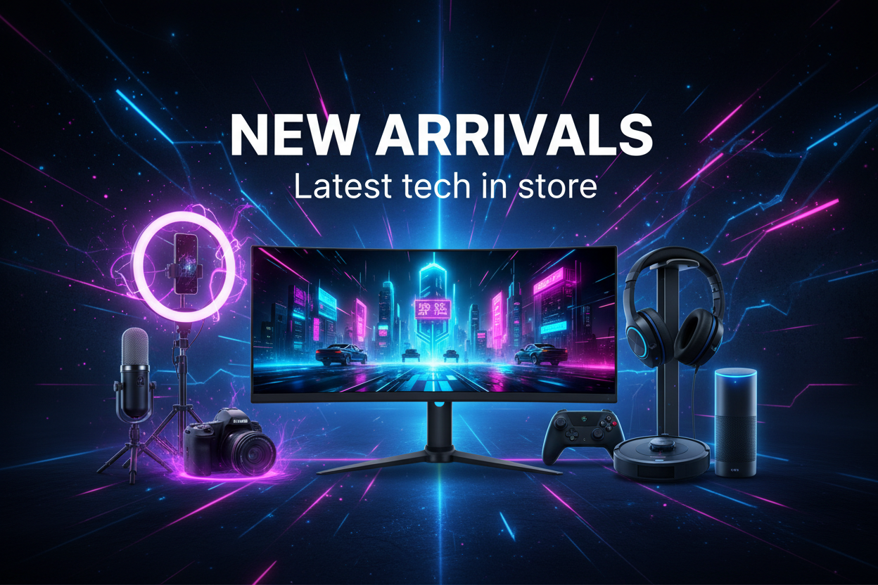 New Arrivals banner balansert